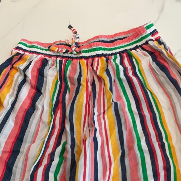 Wide leg white striped printed flare pants, one size fits all. - Picture 3 of 5